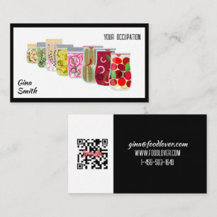 Canning QR Code Chef Business Card