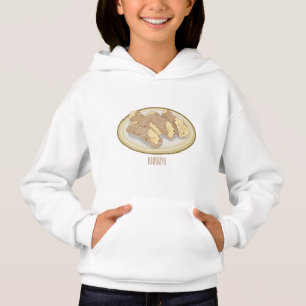 Cannoli cartoon illustration