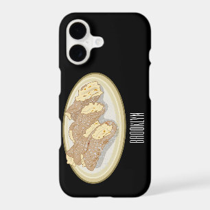Cannoli cartoon illustration