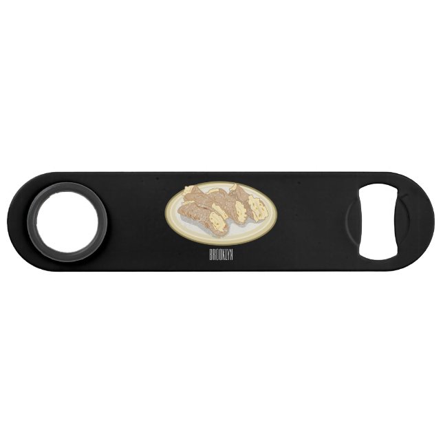 Cannoli cartoon illustration  (Front (Horizontal))