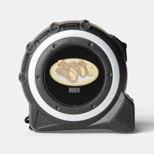 Cannoli cartoon illustration 1 (Front)