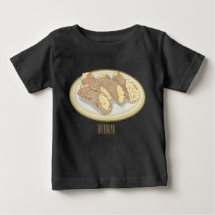 Cannoli cartoon illustration  baby T-Shirt