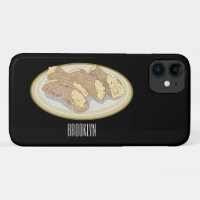 Cannoli cartoon illustration