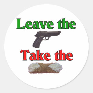 Cannoli Classic Round Sticker