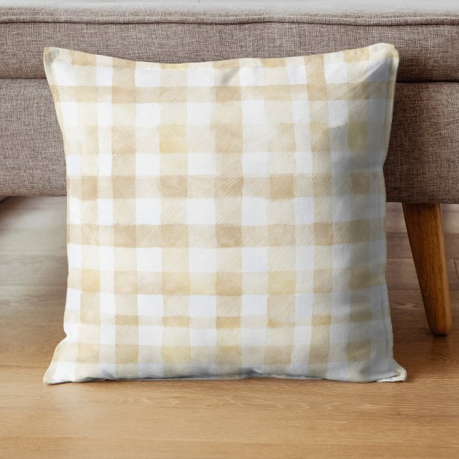 Cannoli Gender Neutral Beige Italian Baby Shower Cushion (Creator Uploaded)