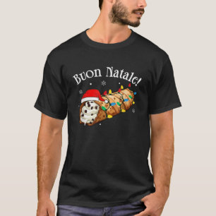 Cannolo Merry Christmas In Italian Buon Natale  T-Shirt