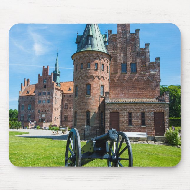 Cannon At Castle Egeskov Mouse Pad (Front)