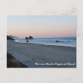 Cannon Beach AM, Cannon Beach, Oregon at Sunset Postcard