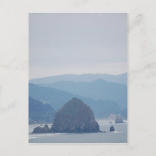 Cannon Beach Haystack in the mist Postcard