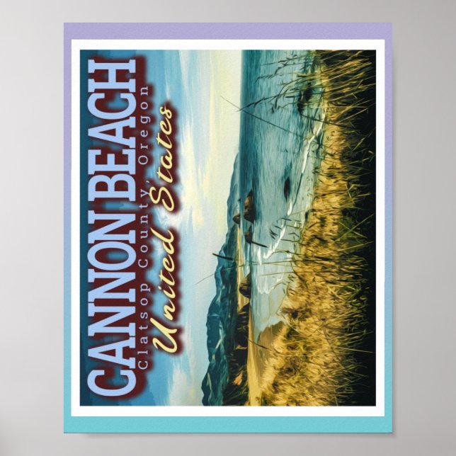 CANNON BEACH - HAYSTACK ROCK - OREGON USA POSTER (Front)