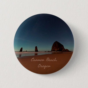 Cannon Beach Oregon Haystack Rock 6 Cm Round Badge