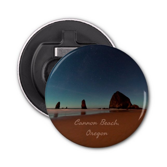 Cannon Beach Oregon Haystack Rock Bottle Opener (Front)
