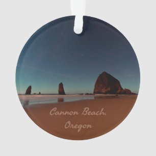 Cannon Beach Oregon Haystack Rock Ornament