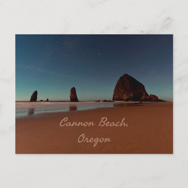 Cannon Beach Oregon Haystack Rock Postcard (Front)