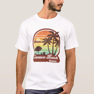 Cannon Beach Oregon OR Retro T-Shirt
