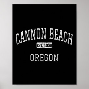 Cannon Beach Oregon Or Vintage Poster