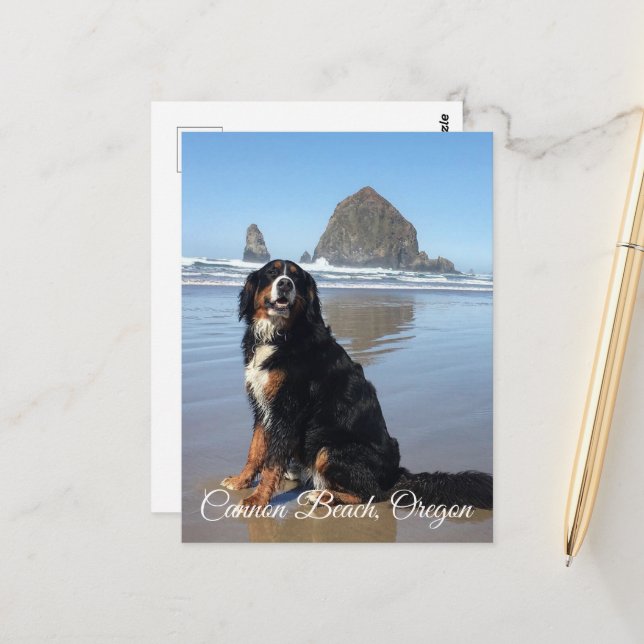 Cannon Beach Oregon Postcard (Front/Back In Situ)