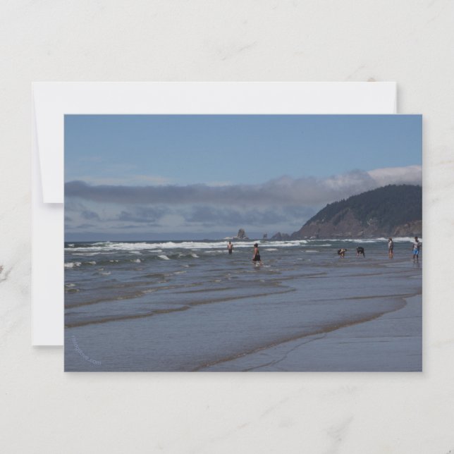 Cannon Beach, Oregon: Surf-Waders/Horseback (Front)