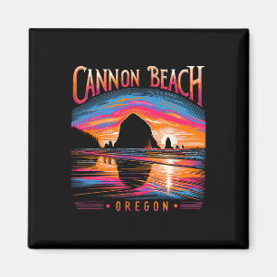 Cannon Beach Oregon Travel Summer Family Vacation Magnet