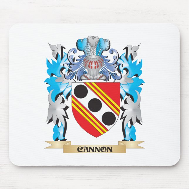 Cannon Coat of Arms - Family Crest Mouse Pad (Front)