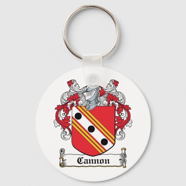 Cannon Family Crest Key Ring (Front)