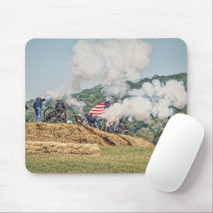 Cannon Fire Mouse Pad