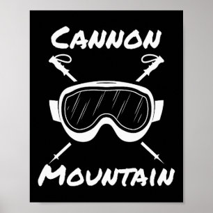 Cannon Mountain Franconia Notch Skiing Skier Ski G Poster
