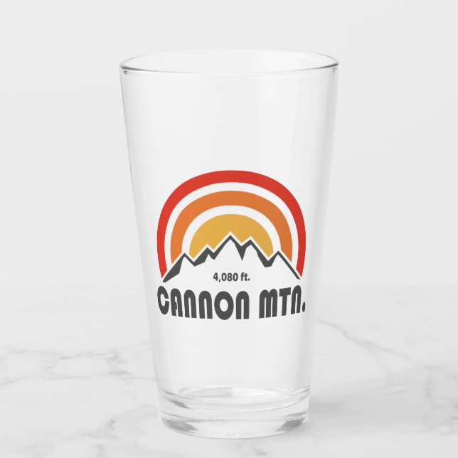Cannon Mountain New Hampshire Glass (Front)