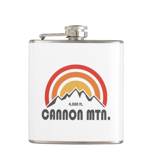 Cannon Mountain New Hampshire Hip Flask (Front)