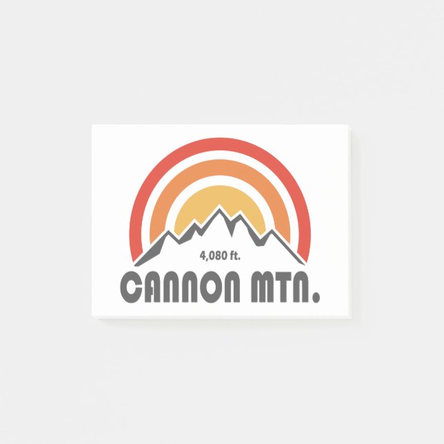 Cannon Mountain New Hampshire Post-it Notes (Front)