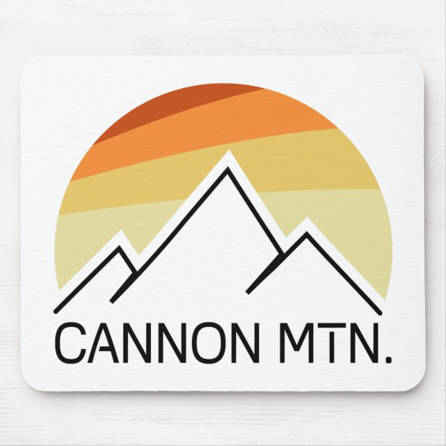 Cannon Mountain New Hampshire Retro Mouse Pad (Front)