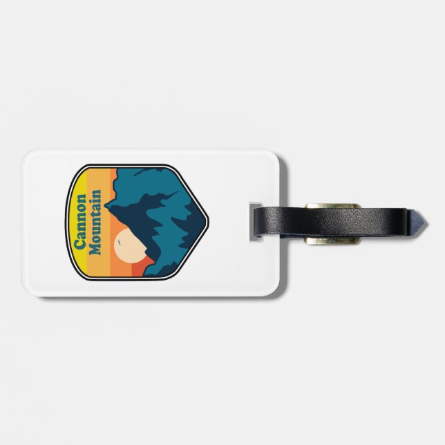 Cannon Mountain New Hampshire Sunrise Luggage Tag (Back Horizontal)