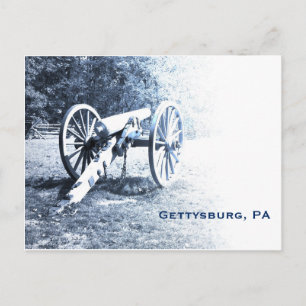 cannon on the Gettysburg Battlefield Postcard