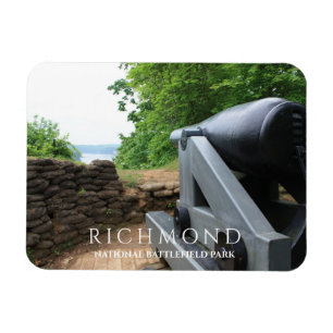 Cannon Overloooking James River Drewry's Bluff Magnet