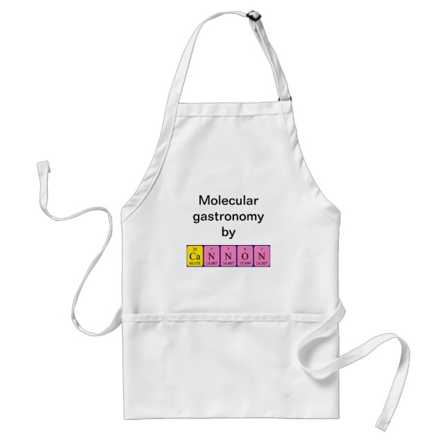 Cannon periodic table name apron (Front)
