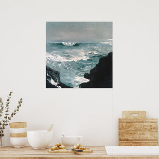 Cannon Rock (1895) Oil On Canvas Poster