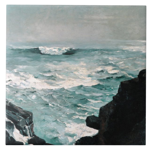 Cannon Rock by Winslow Homer, Ceramic Tile (Front)