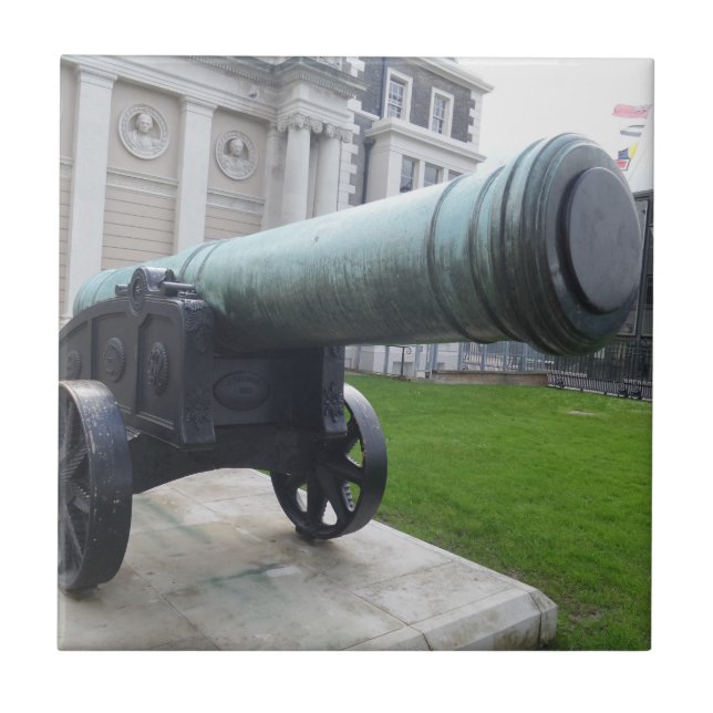 Cannon Small (4.25" x 4.25") Ceramic Photo Tile (Front)