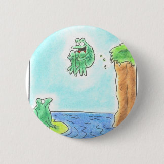 Cannonball Frog 6 Cm Round Badge