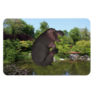 Cannonball Hippo Magnet