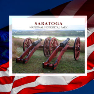 Cannons, Bernis Heights Battle of Saratoga Postcard