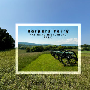 Cannons, Civil War, Harpers Ferry NHP Postcard
