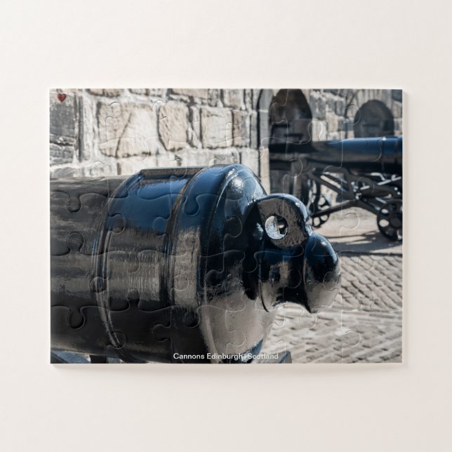 Cannons Edinburgh Scotland Jigsaw Puzzle (Horizontal)