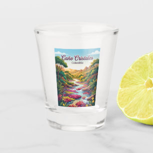 Caño Cristales Colombia Shot Glass