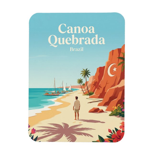 Canoa Quebrada Brazil Magnet (Vertical)