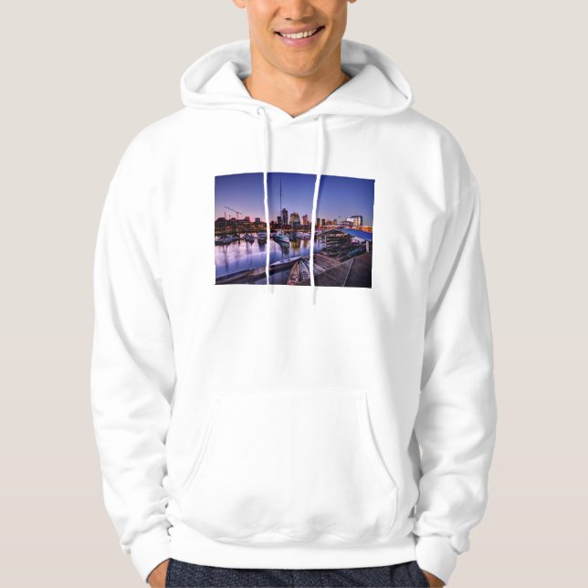 Canoas Al Atardecer - Canoes At Sunset Hoodie (Front)