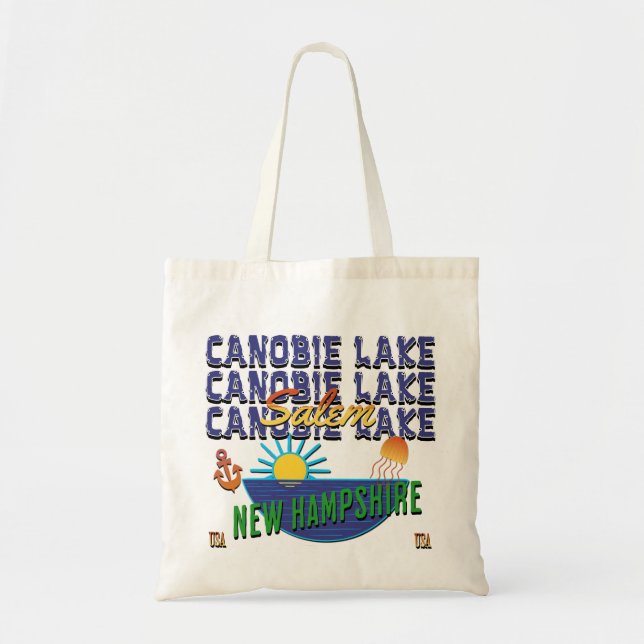 Canobie Lake, New Hampshire Tote Bag (Front)
