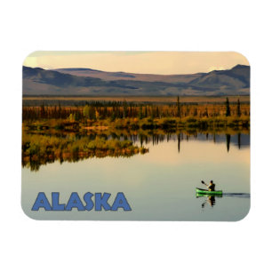Canoe Alaska Magnet