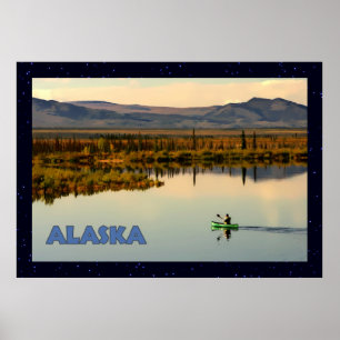 Canoe Alaska Poster