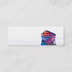 Canoe at end of day Tiny Business Card